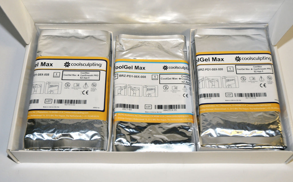 ZELTIQ CoolGel CoolSmooth PRO GelPads Max BRZ-PD1-08X-008 Coolsculpting MixedEXP