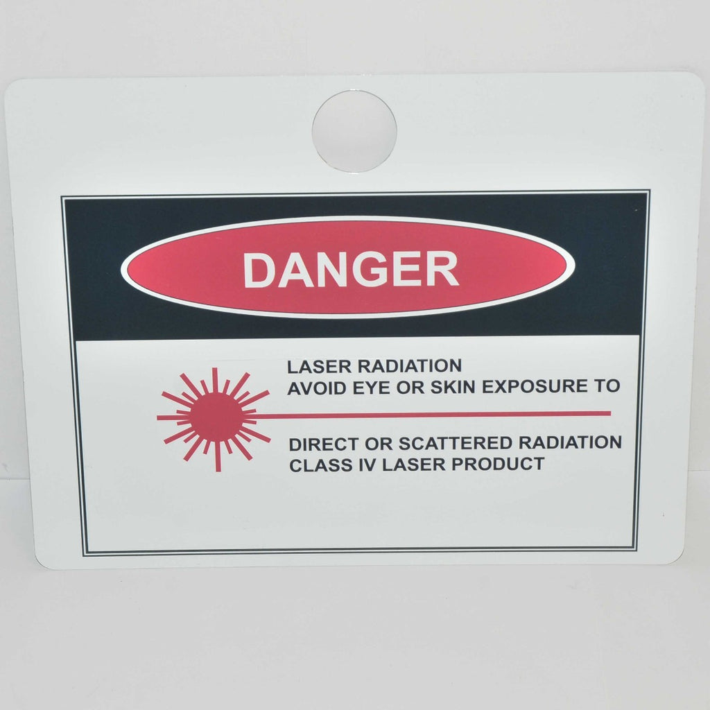 Metal Laser Room Safety Danger Warning Sign Class IV 4 Scattered Radiation