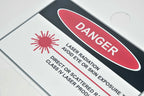 Metal Laser Room Safety Danger Warning Sign Class IV 4 Scattered Radiation