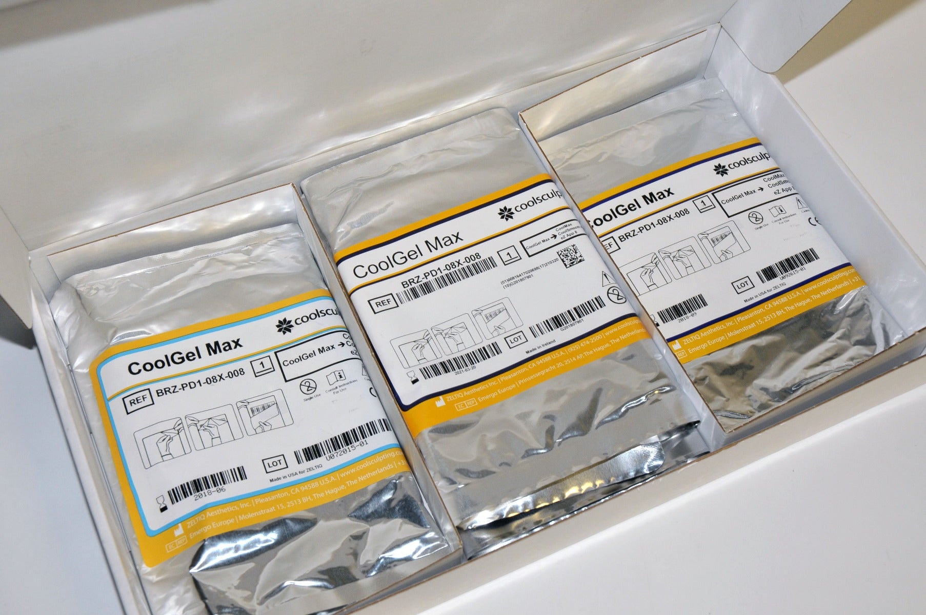 ZELTIQ CoolGel CoolSmooth PRO GelPads Max BRZ-PD1-08X-008 Coolsculpting ALL EXP