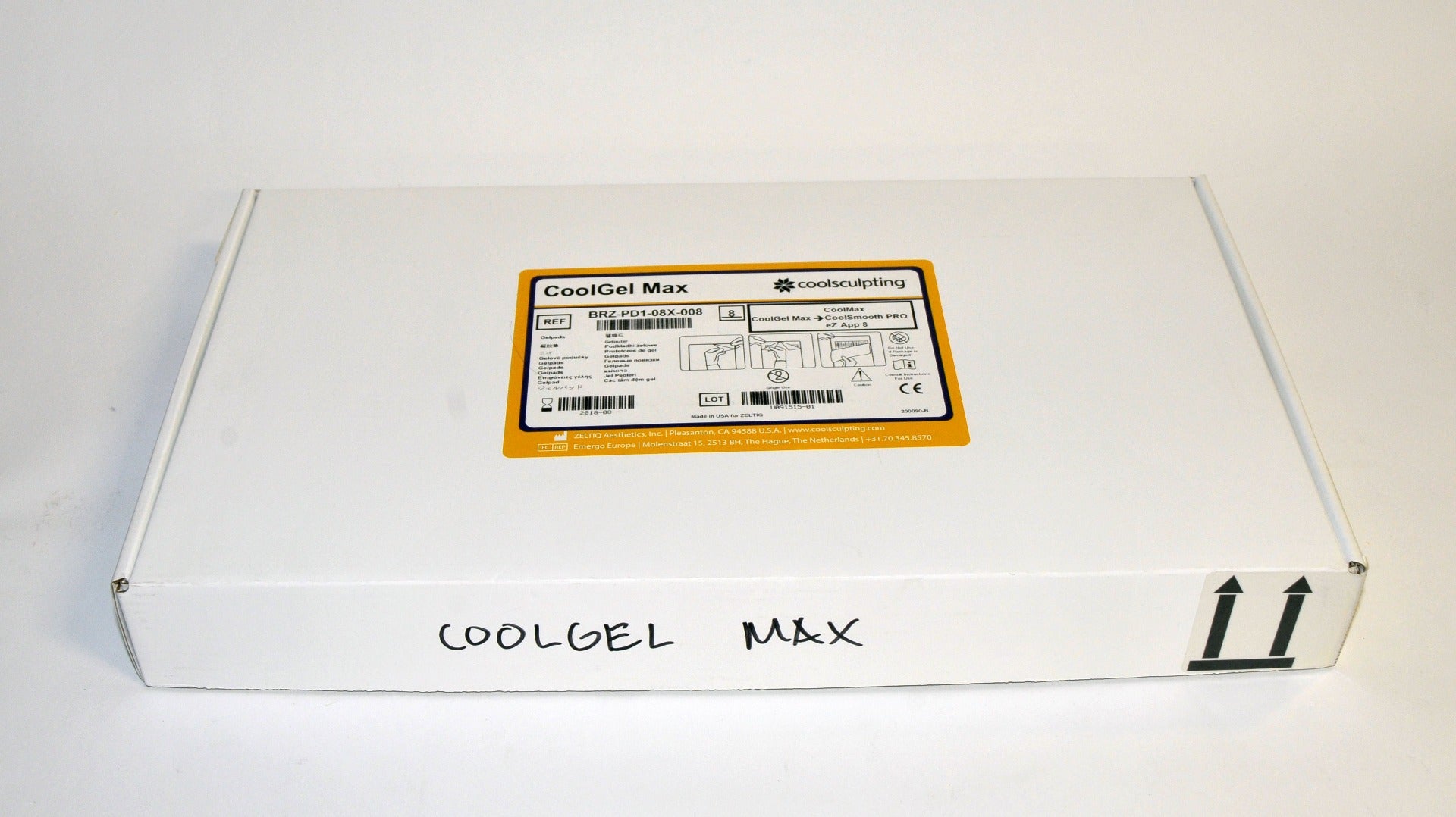 ZELTIQ CoolGel CoolSmooth PRO GelPads Max BRZ-PD1-08X-008 Coolsculpting EXP 2018