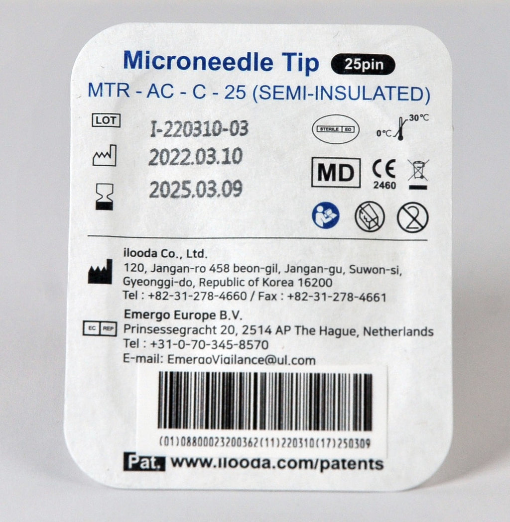 Ilooda 25 Pin Semi-Insulated Microneedle Tip Secret RF Fraxis Duo MTR-AC-C-25 x9