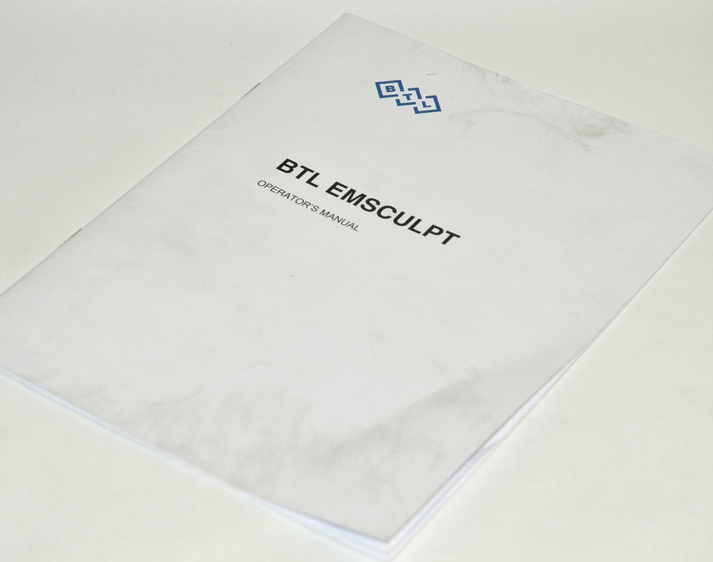 BTL Aesthetics EMSCULPT Operator Manual User Guide Operation Training Book Used
