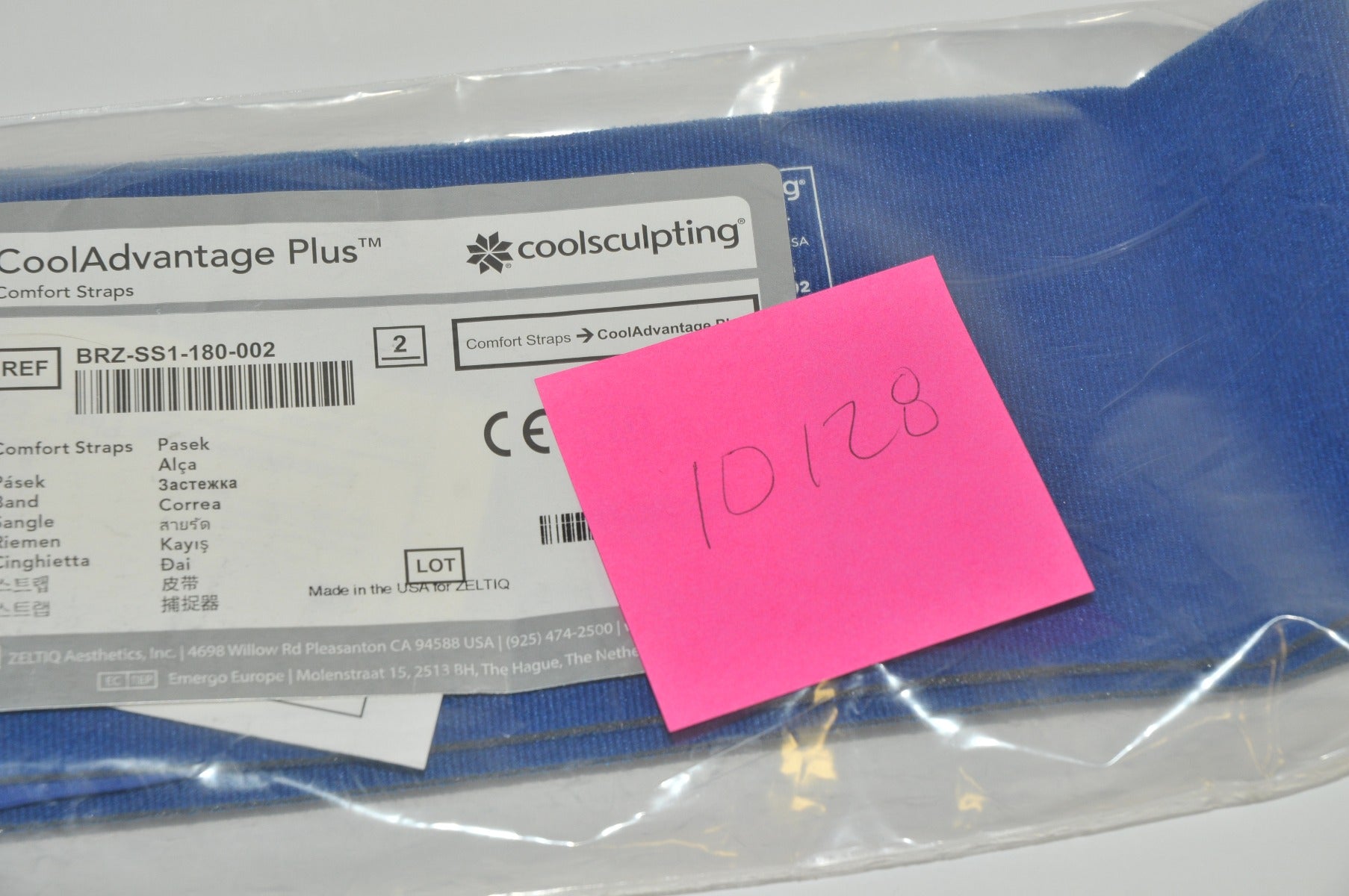 Zeltiq CoolSculpting CoolAdvantage PLUS Comfort Strap BRZ-SS1-180-002 CoolSculpt