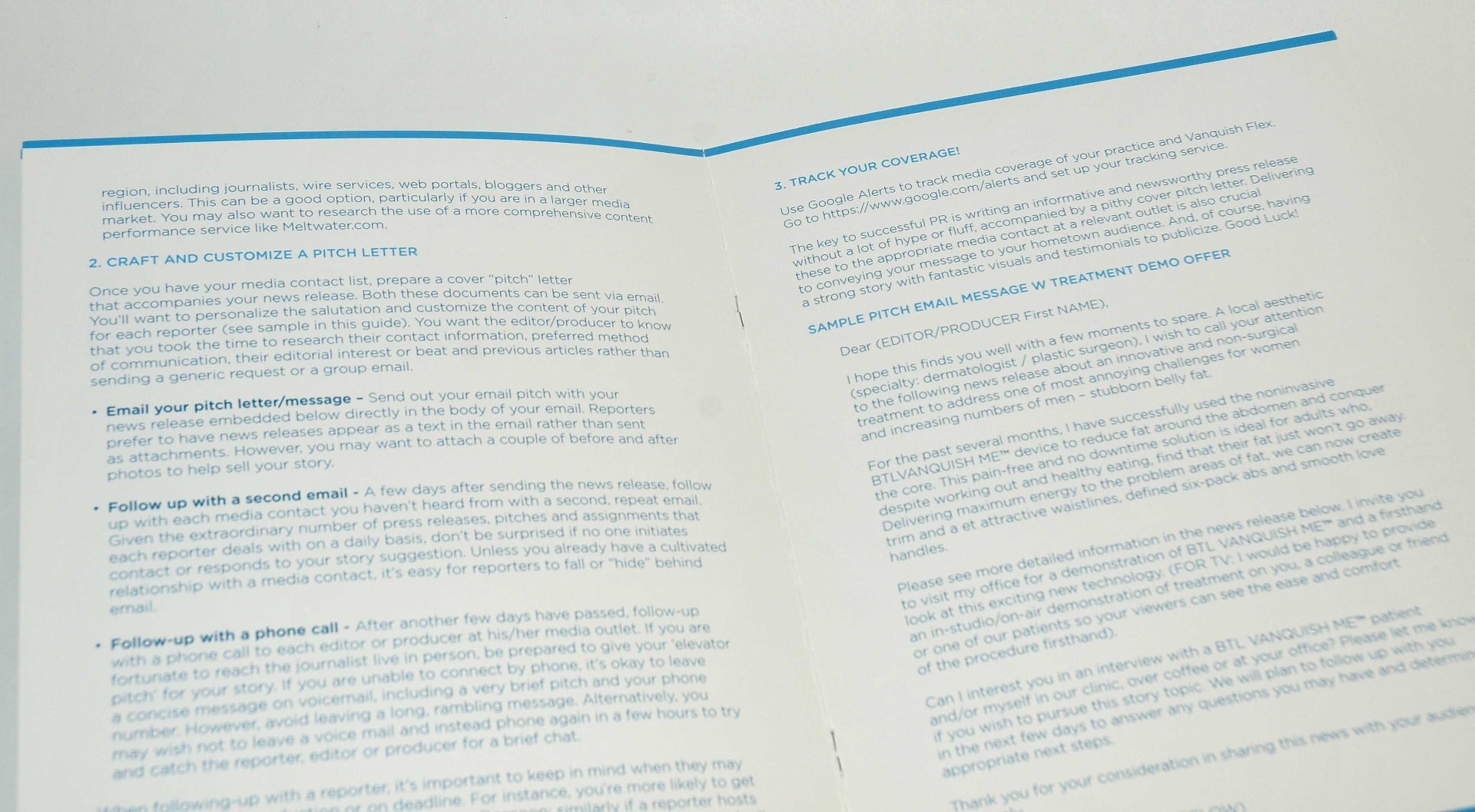 BTL Aesthetics VANQUISH ME Communications Marketing Plan User Guide Media Promos
