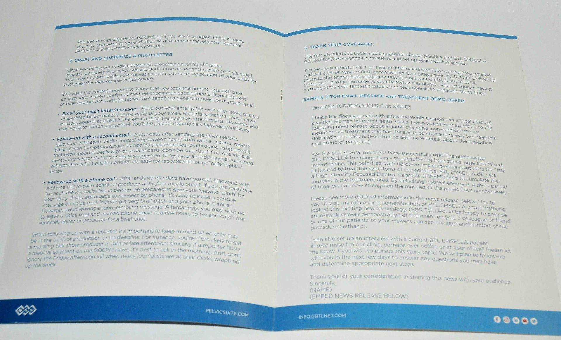 BTL Aesthetics EMSELLA Communications Marketing Plan User Guide Media Promos