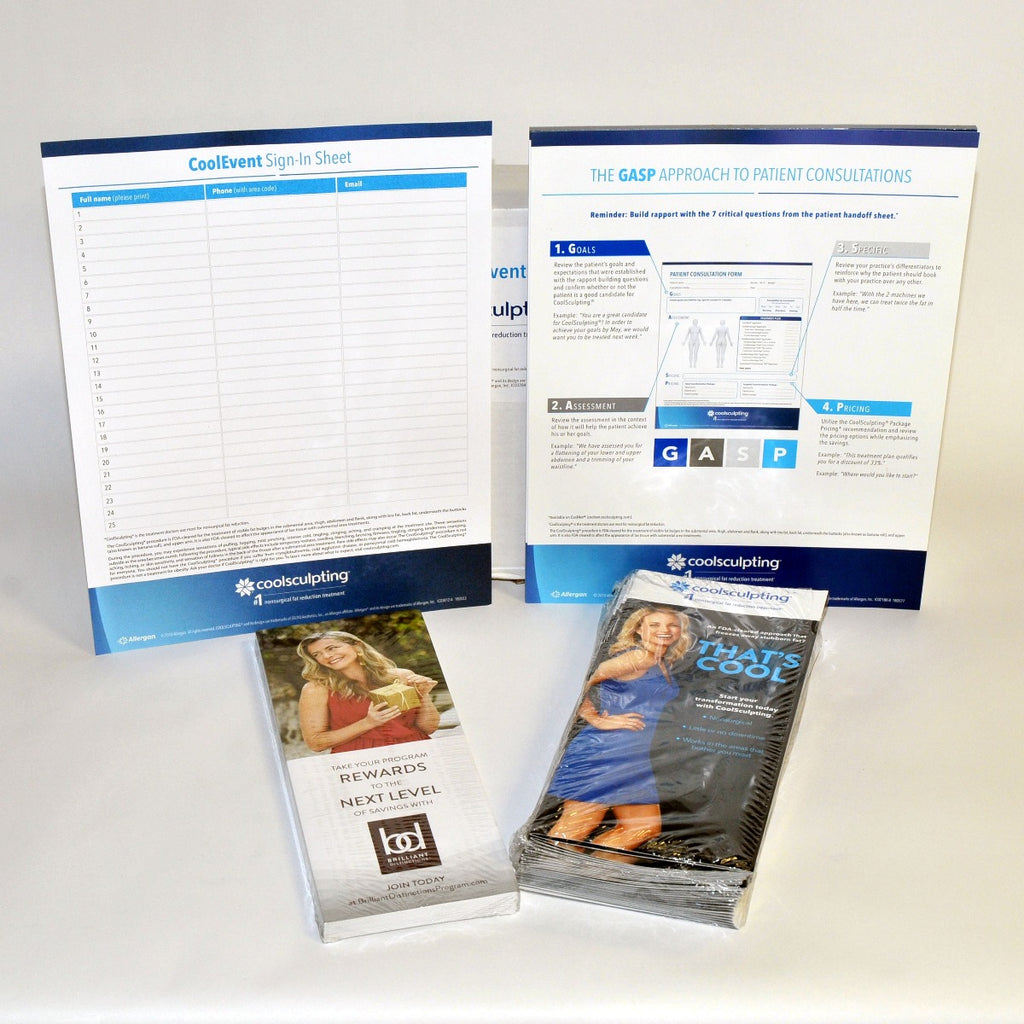 Zeltiq Coolsculpting Cool Event Box THAT'S COOL Brochures Cool Sculpt Marketing