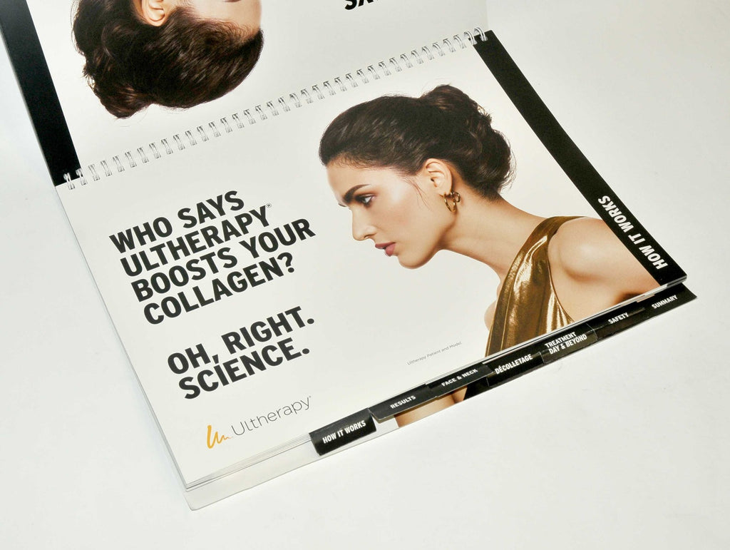 Ulthera Ultherapy Collagen Look Office Clinic Marketing Brochure Guide Overview