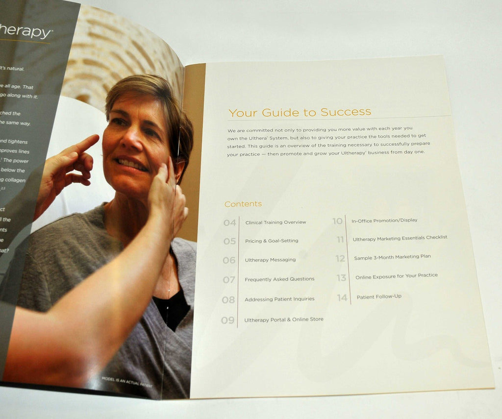 Ulthera Ultherapy Growing Your Practice Business Clinic Marketing Guide Booklet