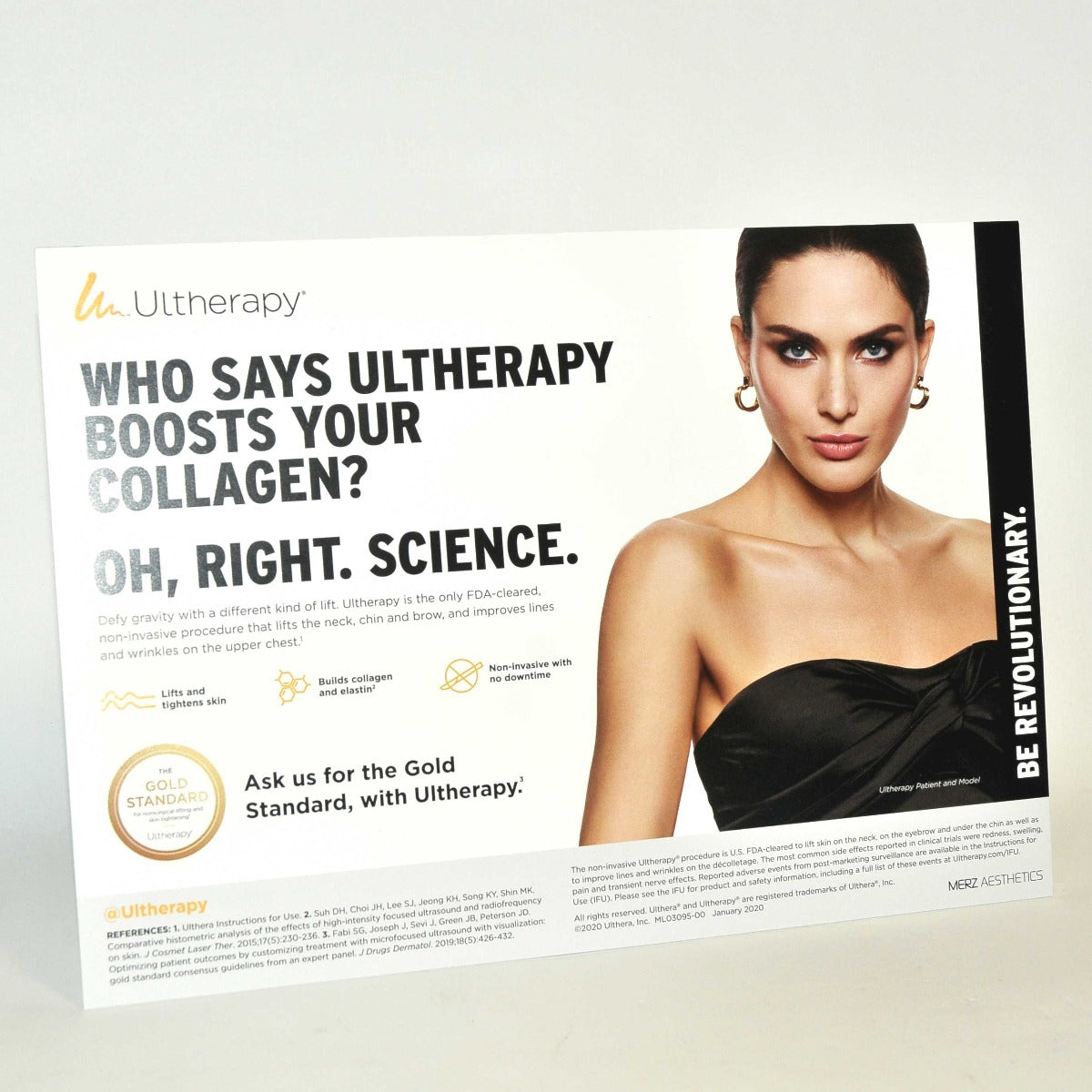 Ulthera Ultherapy Office Marketing Promo Desk Counter Stand Collagen Advertising