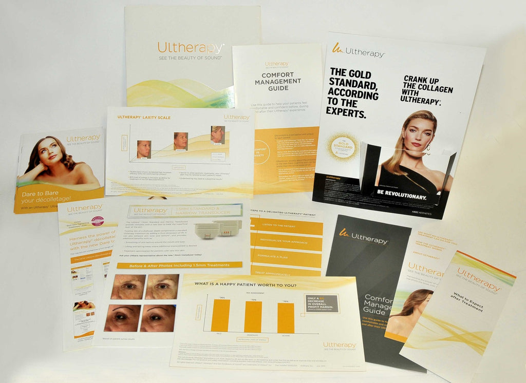 Ulthera Ultherapy Ultrasound Beauty Sound Patient Comfort Management Promo LOT