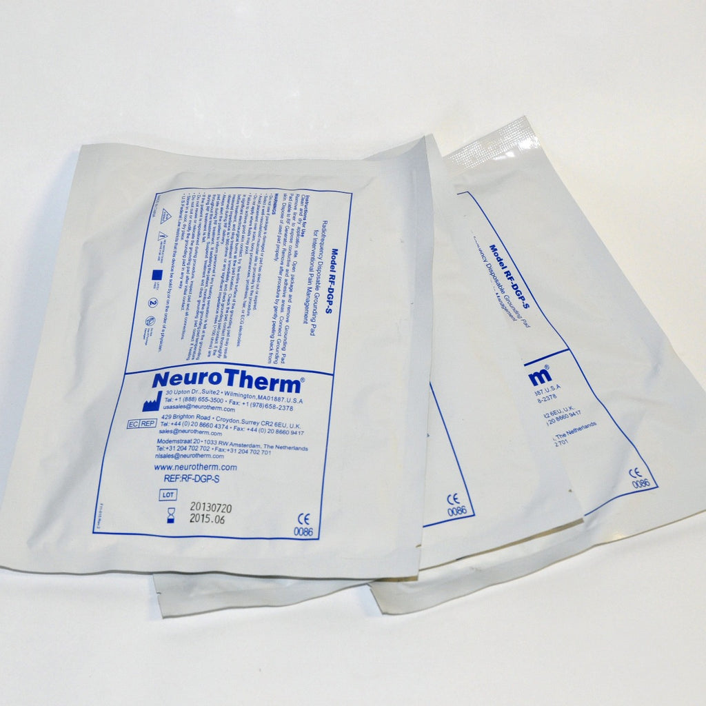 Thermi NeuroTherm Model RF-DGP-S RadioFrequency RF GROUNDING PAD Neuro Therm LOT