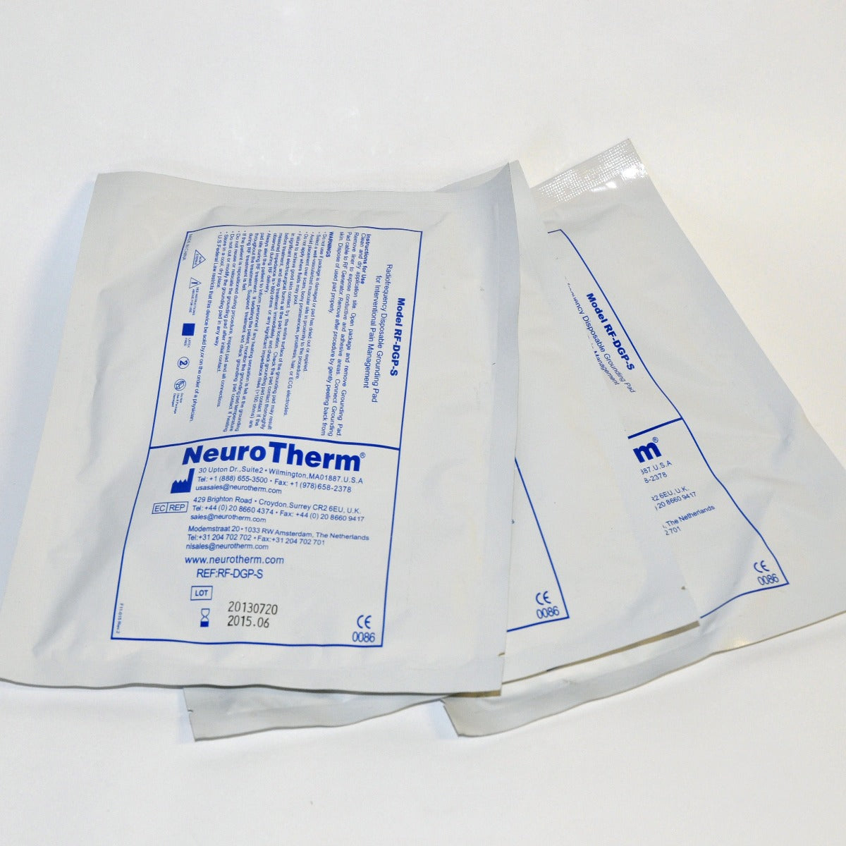 Thermi NeuroTherm Model RF-DGP-S RadioFrequency RF GROUNDING PAD Neuro Therm LOT