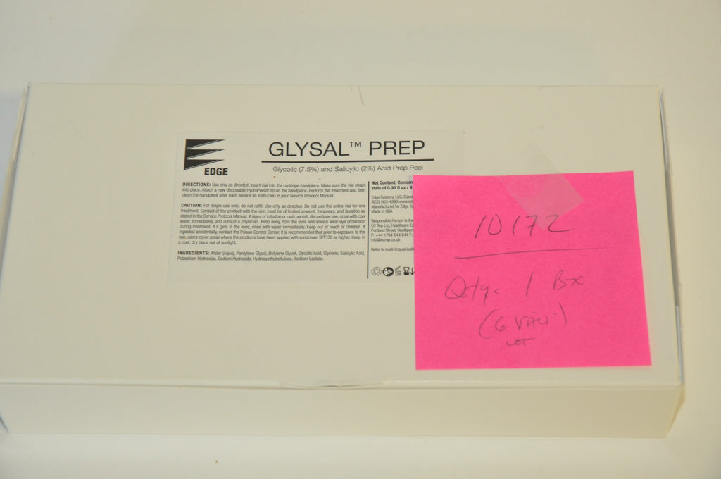Edge Systems Hydrafacial Glysal Prep Glycolic Salicylic Acid Serum Qty: 6 Vials