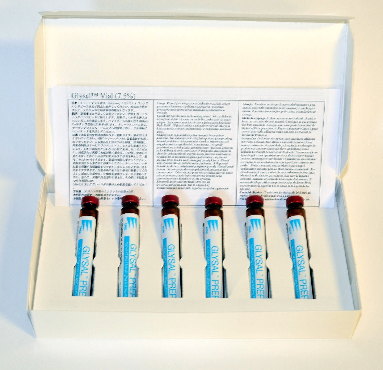 Edge Systems Hydrafacial Glysal Prep Glycolic Salicylic Acid Serum Qty: 6 Vials