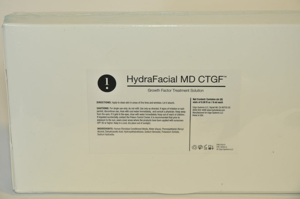 EDGE Systems Hydrafacial MD CTGF Growth Factor Treatment Solution Exp07-19