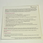 Syneron Candela Elos Plus SR Treatment Quick Reference Guide Parameters Settings