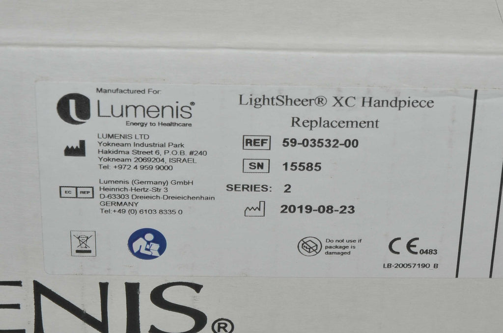 Lumenis LightSheer XC Laser Handpiece 805nm Hair Removal 59-03532-00 Replacement