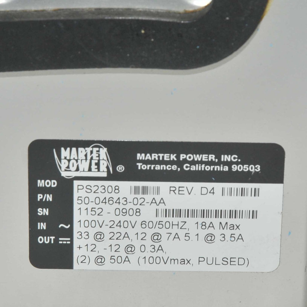 Lumenis LightSheer XC Laser 1100W Martek Power Supply Light Sheer 50585-44 NEW