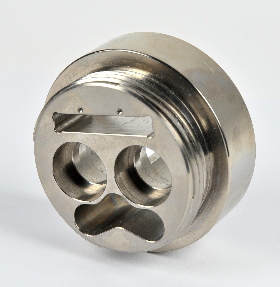 Lumenis M22 Laser Front Connector Panel Metal Housing Threaded Handpiece Base