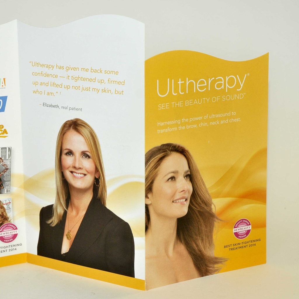 Ulthera Ultherapy Patient Brochure Advertising Ultrasound Skin Tightening x50Pcs