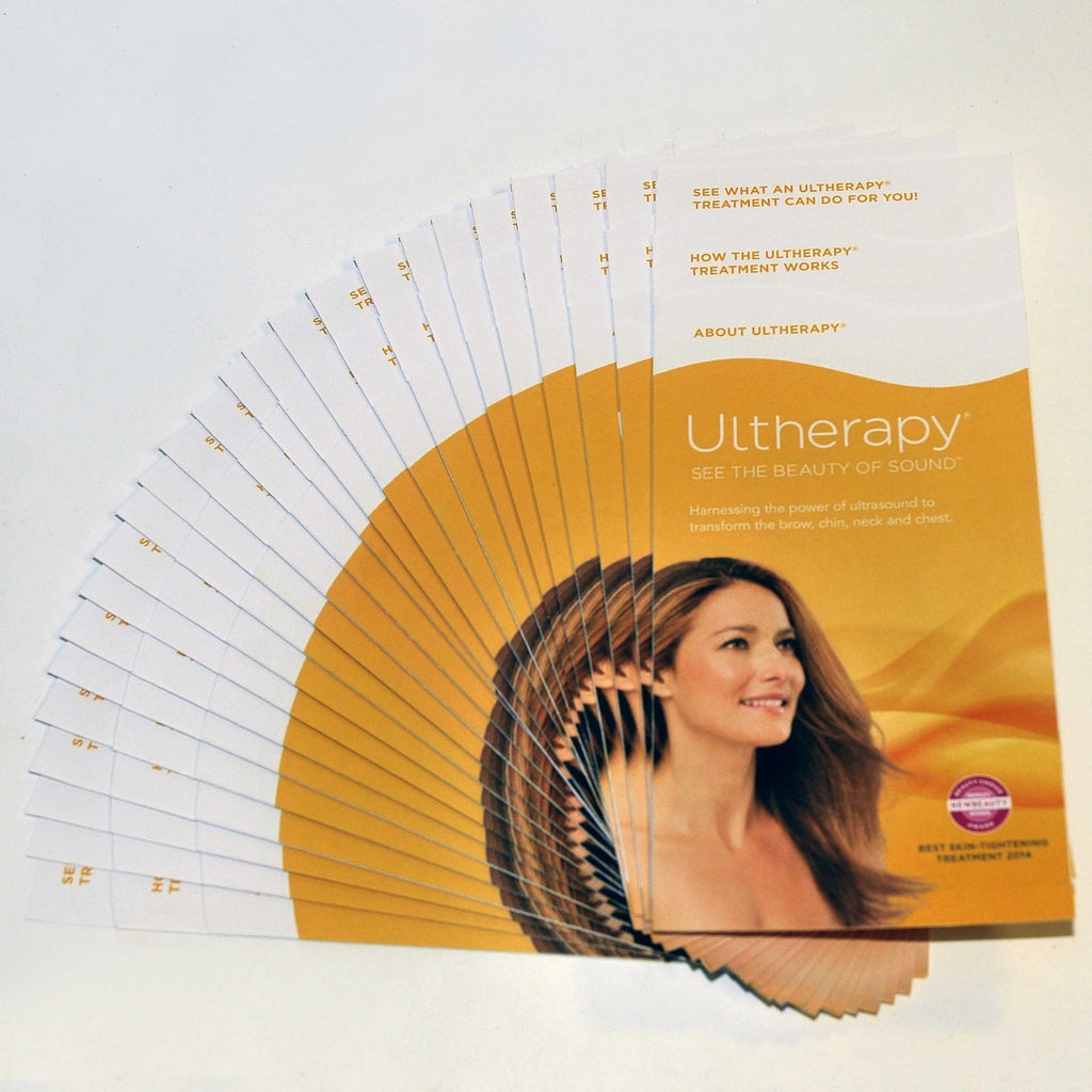 Ulthera Ultherapy Patient Brochure Advertising Ultrasound Skin Tightening x25Pcs
