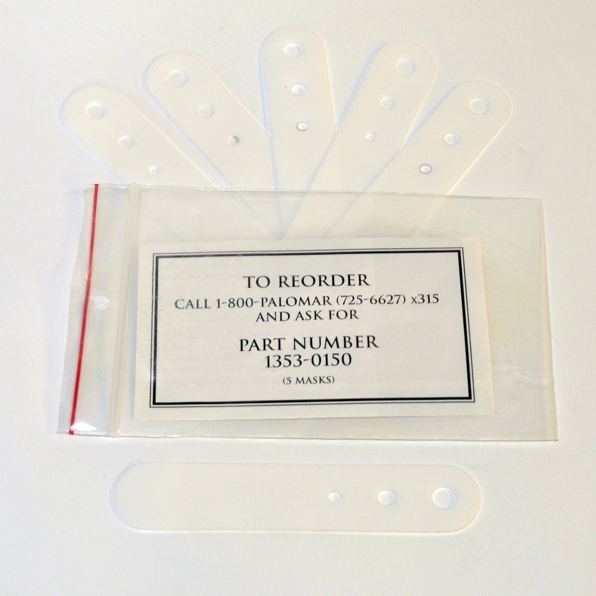 Cynosure Palomar Lux G Plastic SPOT MASK LuxG HandPiece Marker 1353-0150 x6 Pcs