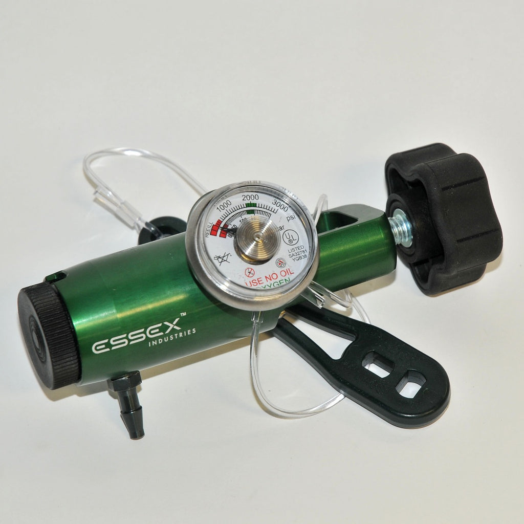 Essex Industries 0-4 L/min OXYGEN REGULATOR P/N: 1804OU 50 PSI - PARTS * AS-IS *