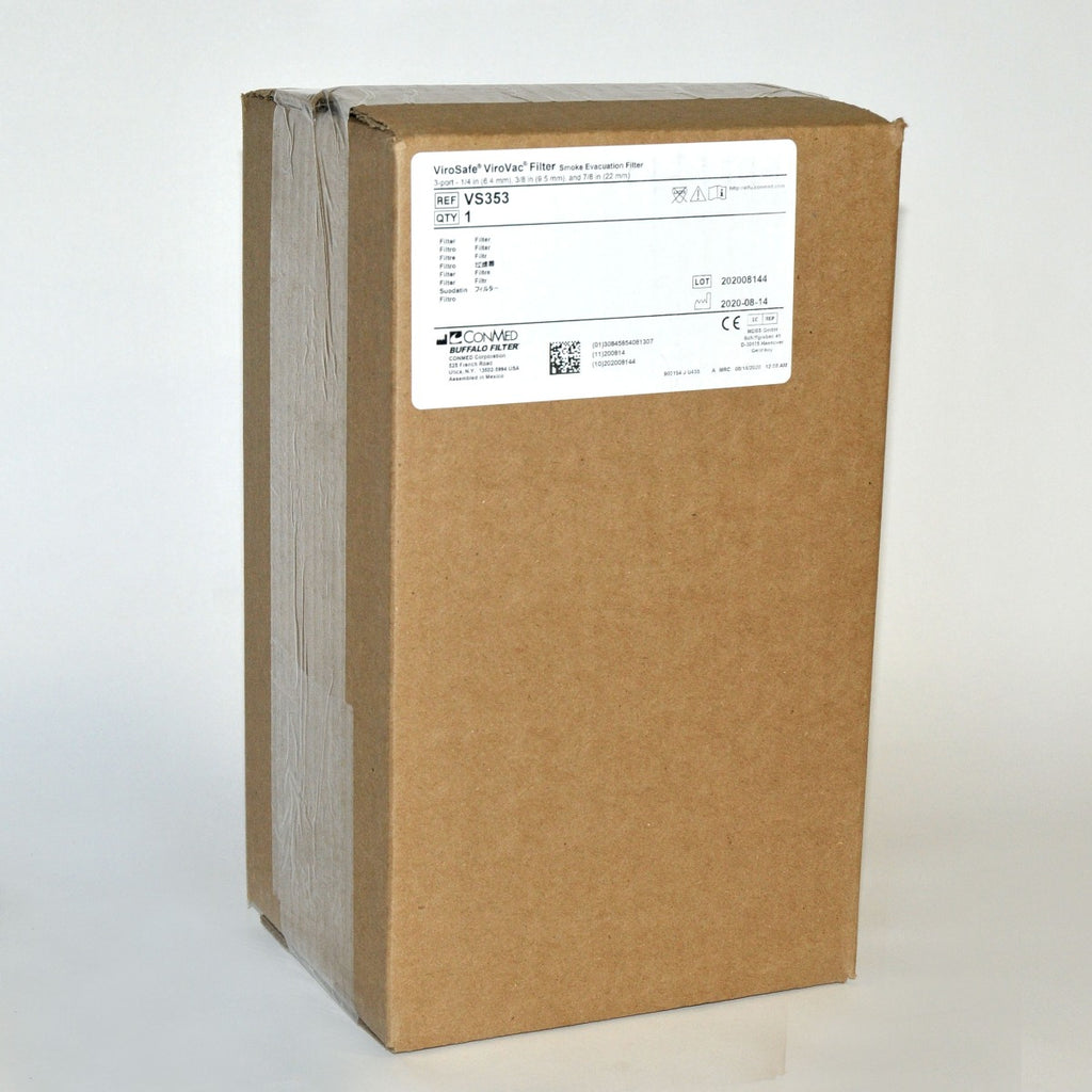 Buffalo Filter ViroSafe ViroVac Smoke Evacuation Filter 3 Port 35 Hour VS353 NEW