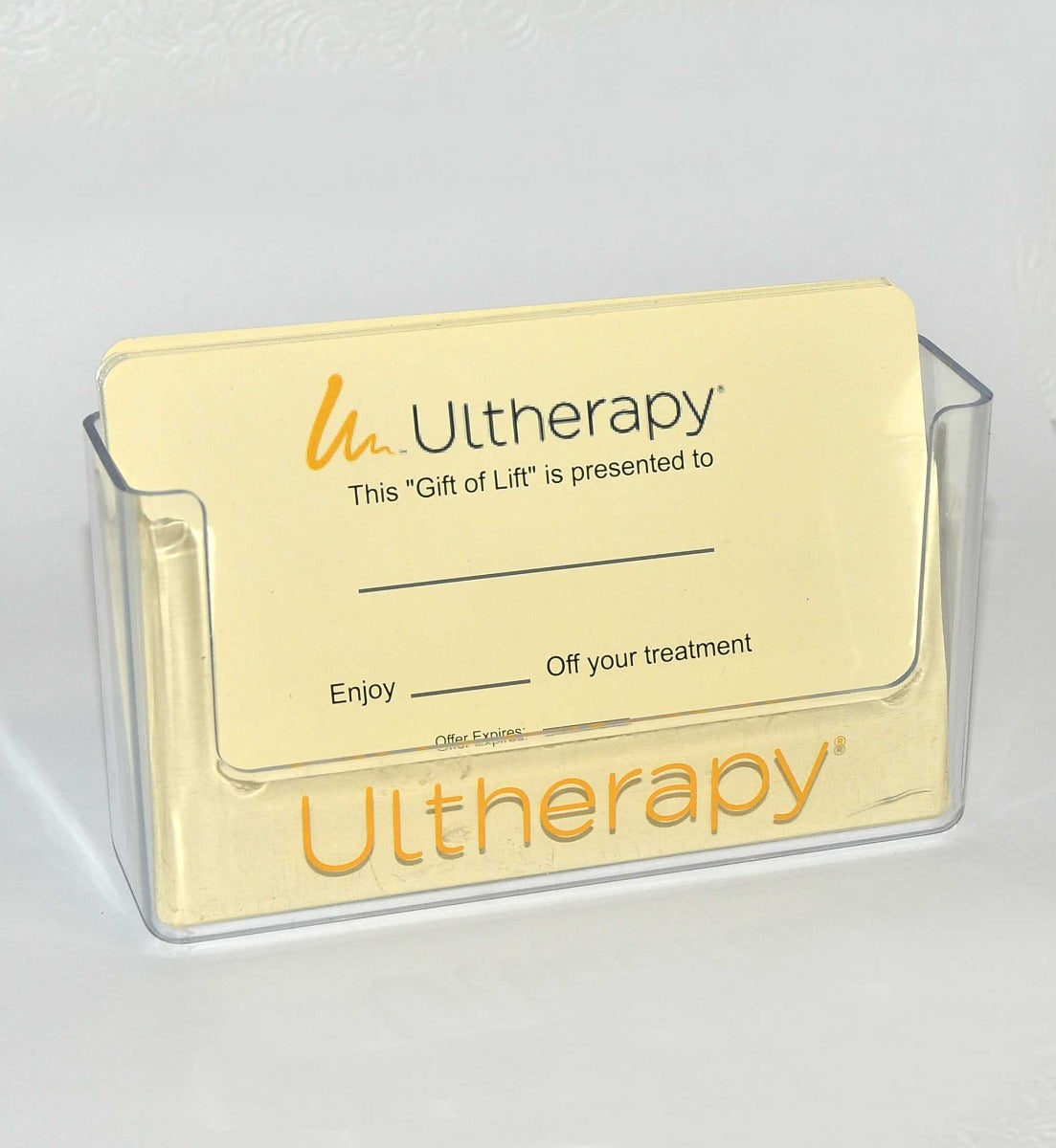 Ulthera Ultherapy GIFT OF LIFT Office Certificate Patient Treatment Card Present