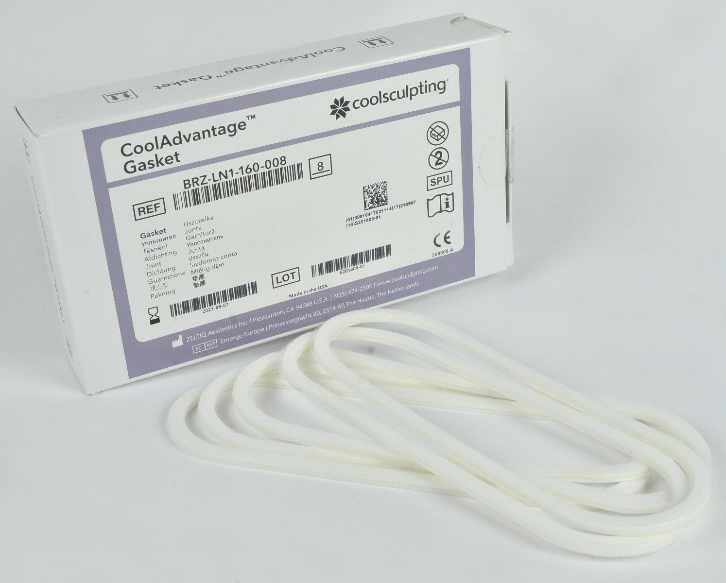 ZELTIQ CoolSculpting CoolAdvantage Gasket BRZ-LN1-160-008 CoolSculpt 2021 x5Pcs