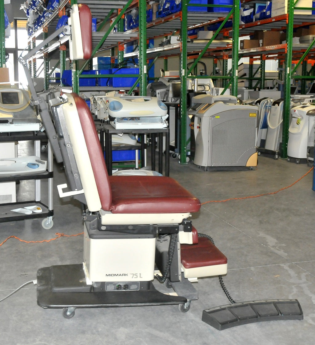Midmark Ritter 75L Power Adjustable Medical Procedure Exam Chair Table 75 L Red