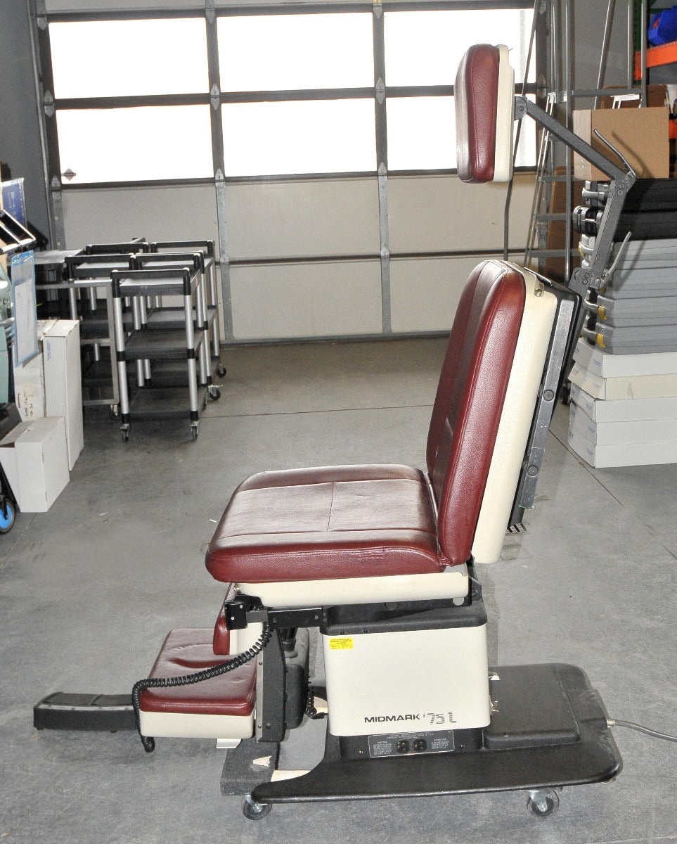 Midmark Ritter 75L Power Adjustable Medical Procedure Exam Chair Table 75 L Red