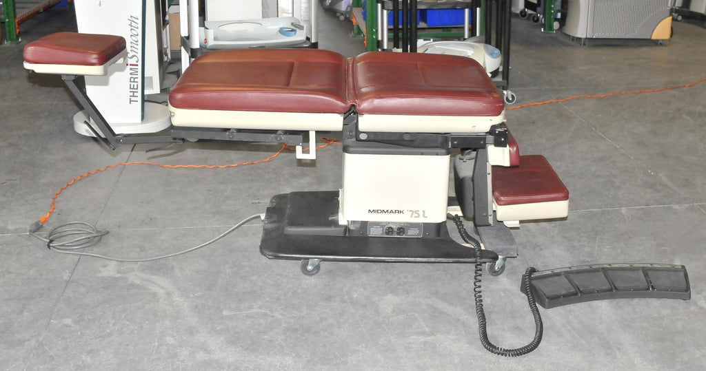 Midmark Ritter 75L Power Adjustable Medical Procedure Exam Chair Table 75 L Red
