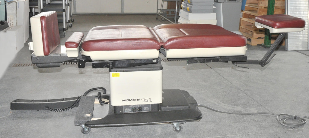 Midmark Ritter 75L Power Adjustable Medical Procedure Exam Chair Table 75 L Red