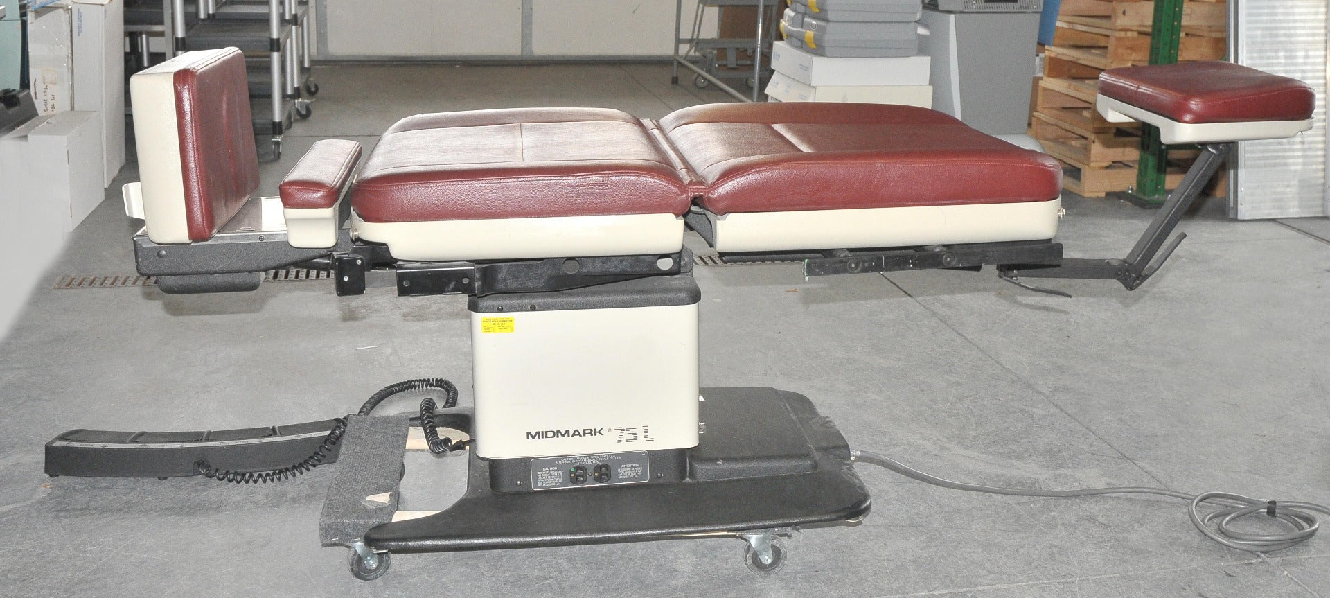 Midmark Ritter 75L Power Adjustable Medical Procedure Exam Chair Table 75 L Red