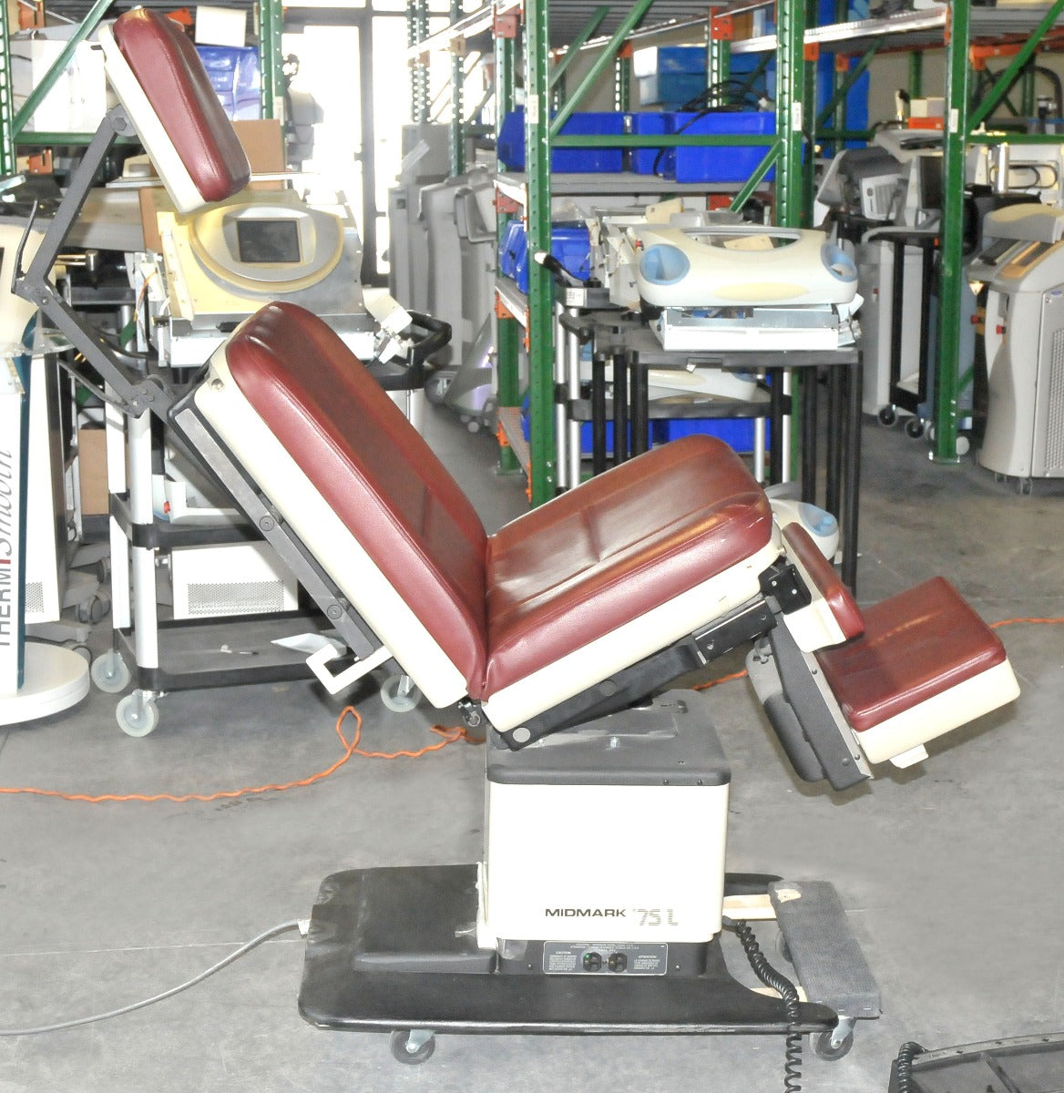 Midmark Ritter 75L Power Adjustable Medical Procedure Exam Chair Table 75 L Red