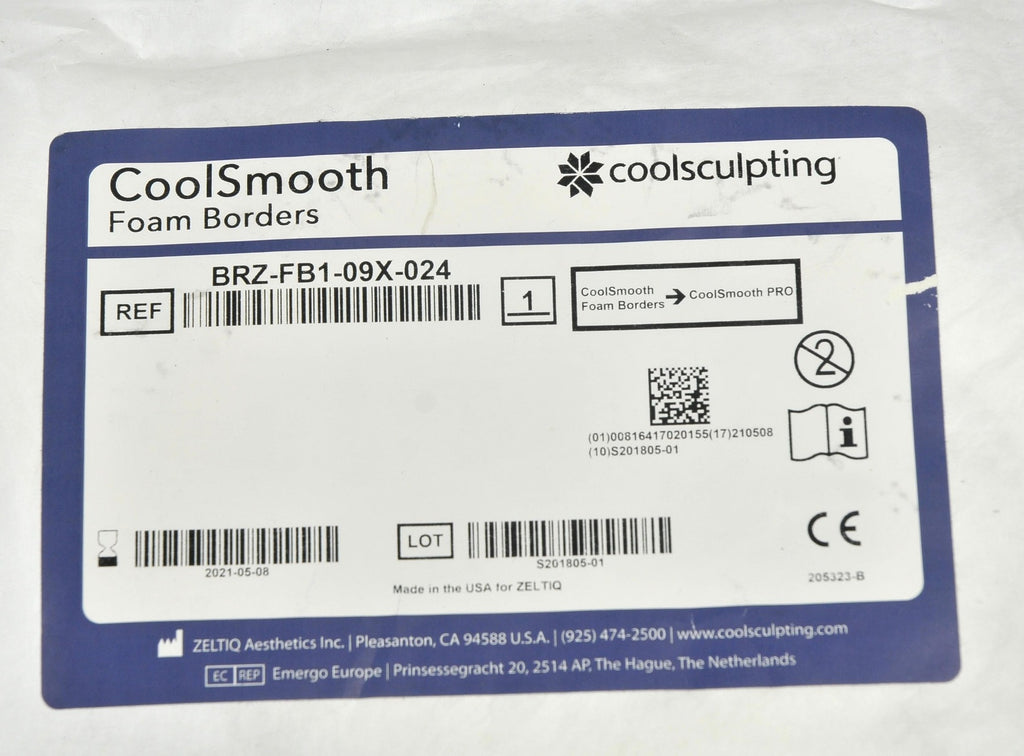 Zeltiq CoolSculpting CoolSmooth Cool Smooth Foam Borders BRZ-FB1-09X-024 x10 Pcs