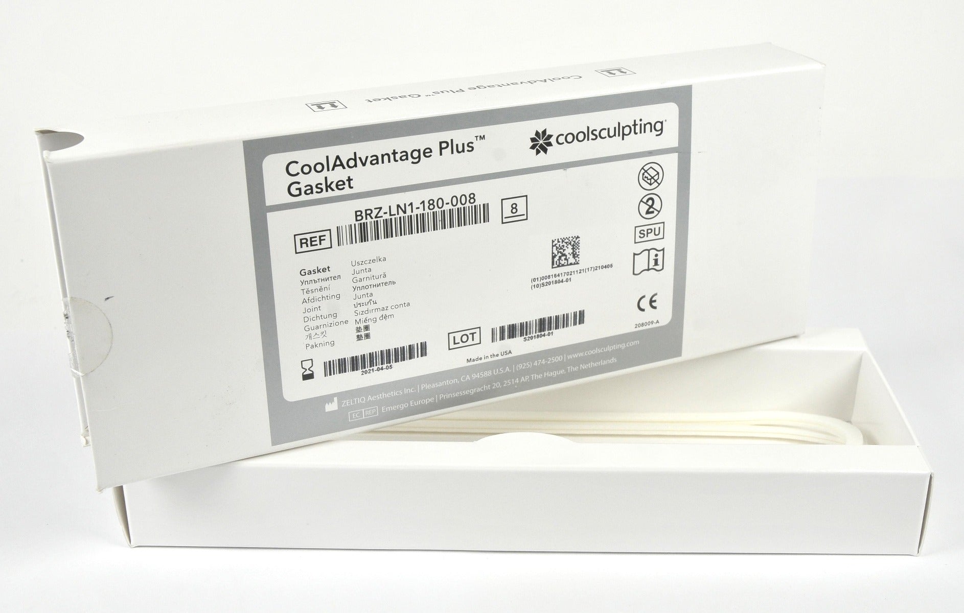 Zeltiq CoolSculpting BRZ-LN1-180-016 Cool ADVANTAGE PLUS Gaskets x2Pcs