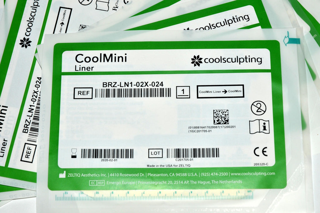 Zeltiq CoolSculpting CoolMini Liner BRZ-LN1-02X-024 Cool Mini Mixed Lot x20 Pcs