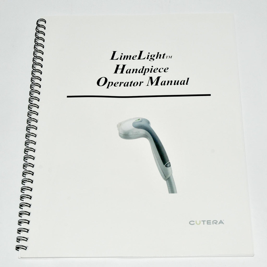 Cutera Xeo Laser LimeLight IPL Handpiece Solera Opus CoolGlide OPERATOR MANUAL
