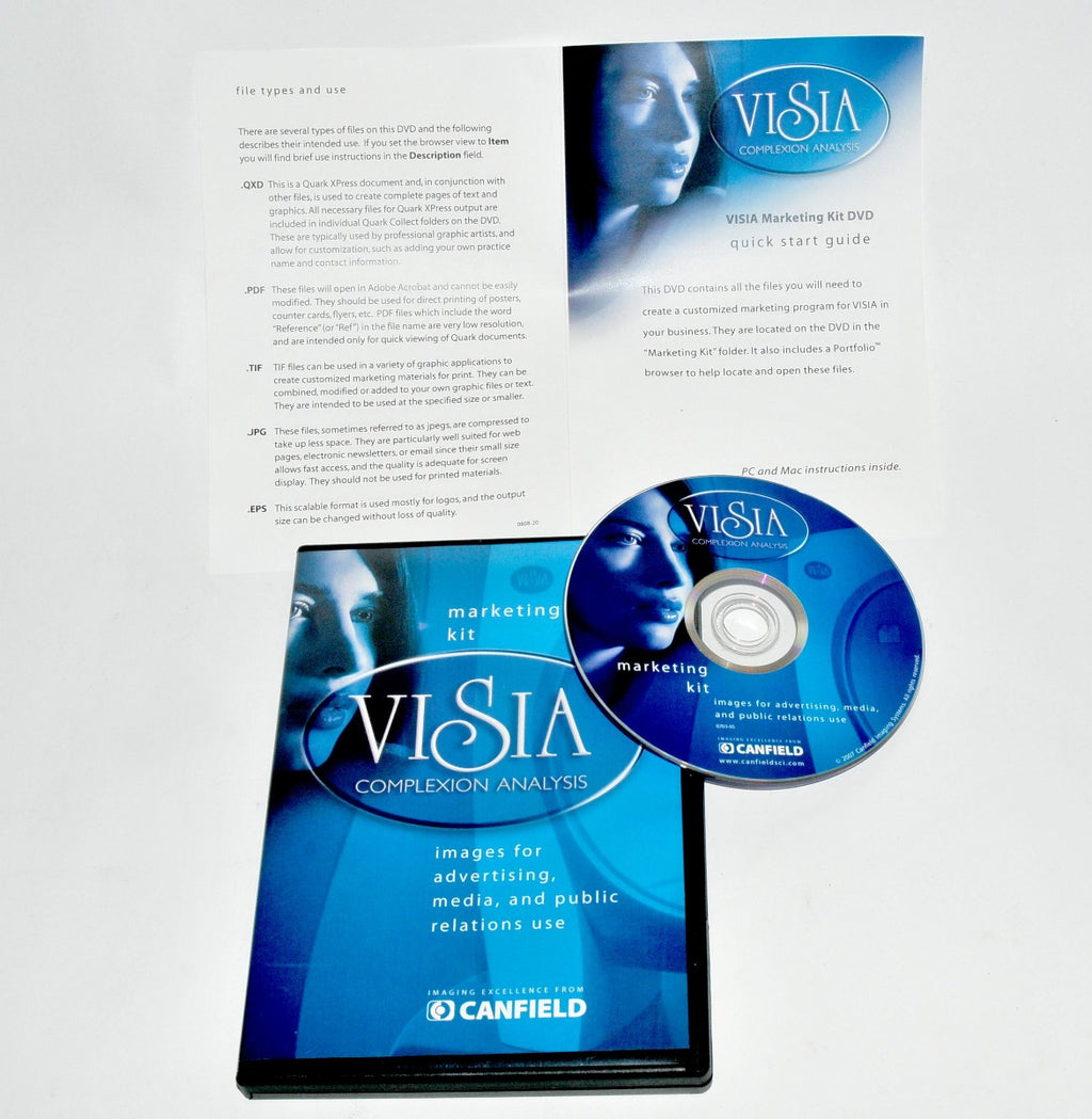 Canfield Visia Complexion Analysis MARKETING KIT CD Advertising Images Media PR