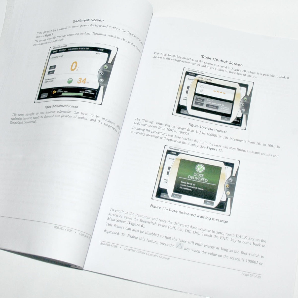 Cynosure SmartLipo TriPlex SLT II Laser Operator Manual User Reference Guide
