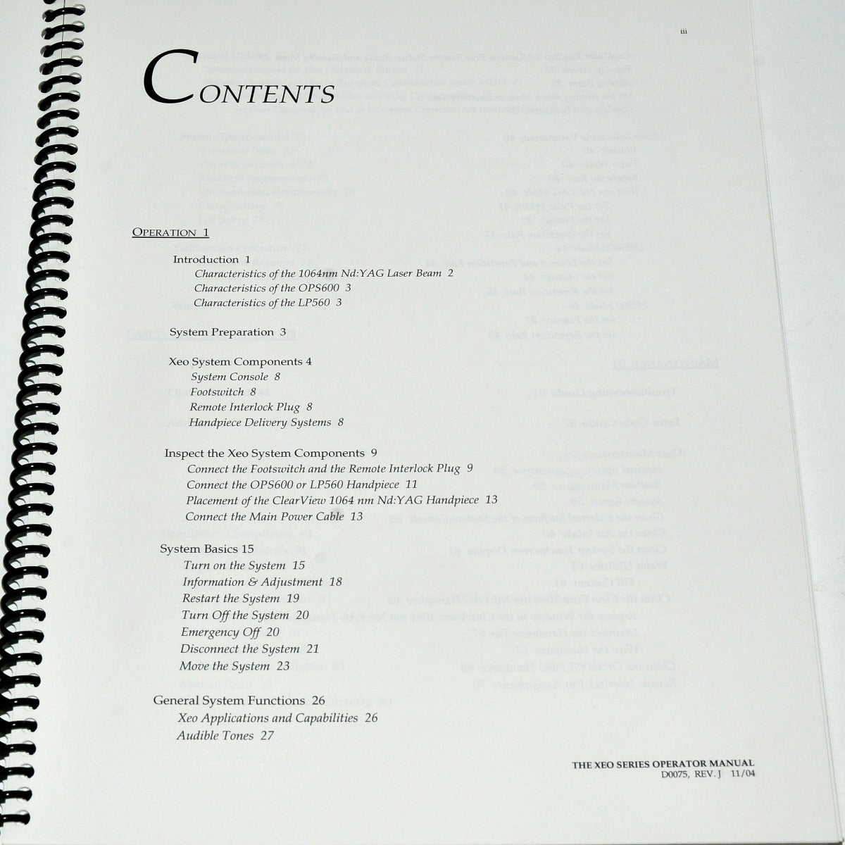 Cutera Xeo Laser Operator Manual CoolGlide SA Genesis Plus User Guide Reference