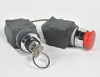 Lutronic Lase MD Laser On Off Switch Key Red Emergency Kill Button LaseMD PARTS