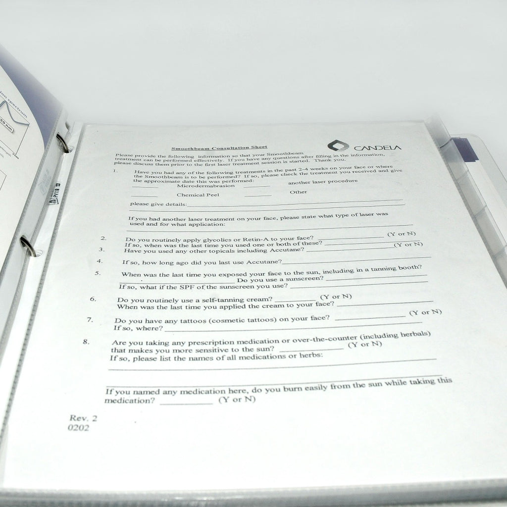 Candela SmoothBeam Laser Treatment Guidelines Manual Clinical Papers User Guide