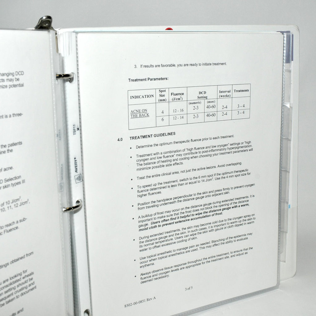 Candela SmoothBeam Laser Treatment Guidelines Manual Clinical Papers User Guide