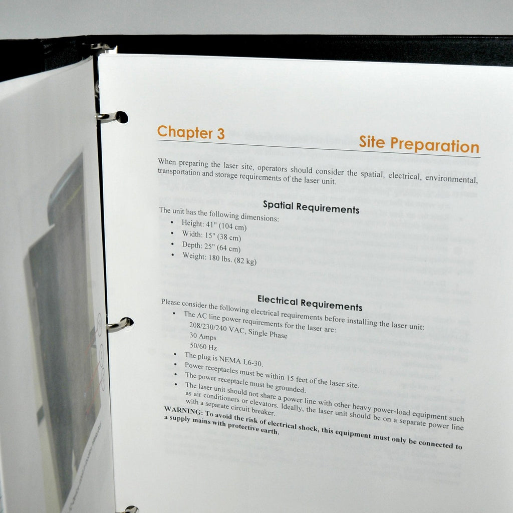 Cynosure Lasers Elite+ Apogee+ Operator Manual User Guide Nd YAG Alex