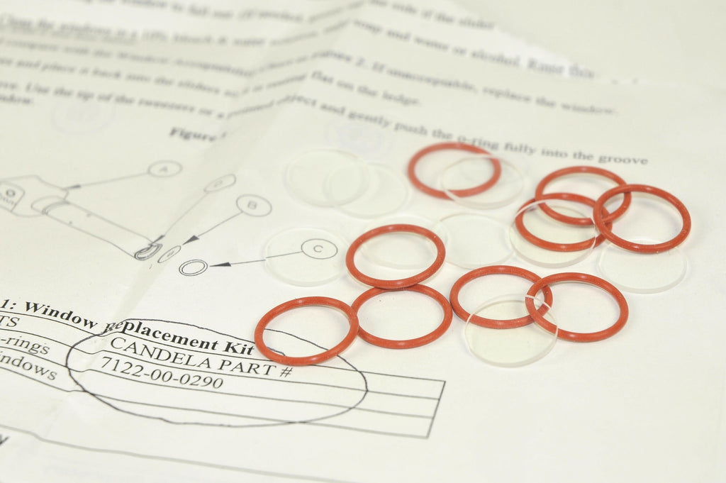 Candela Syneron VBeam Distance Gauge Optic Windows O-Ring Gasket 7122-00-0290 x9