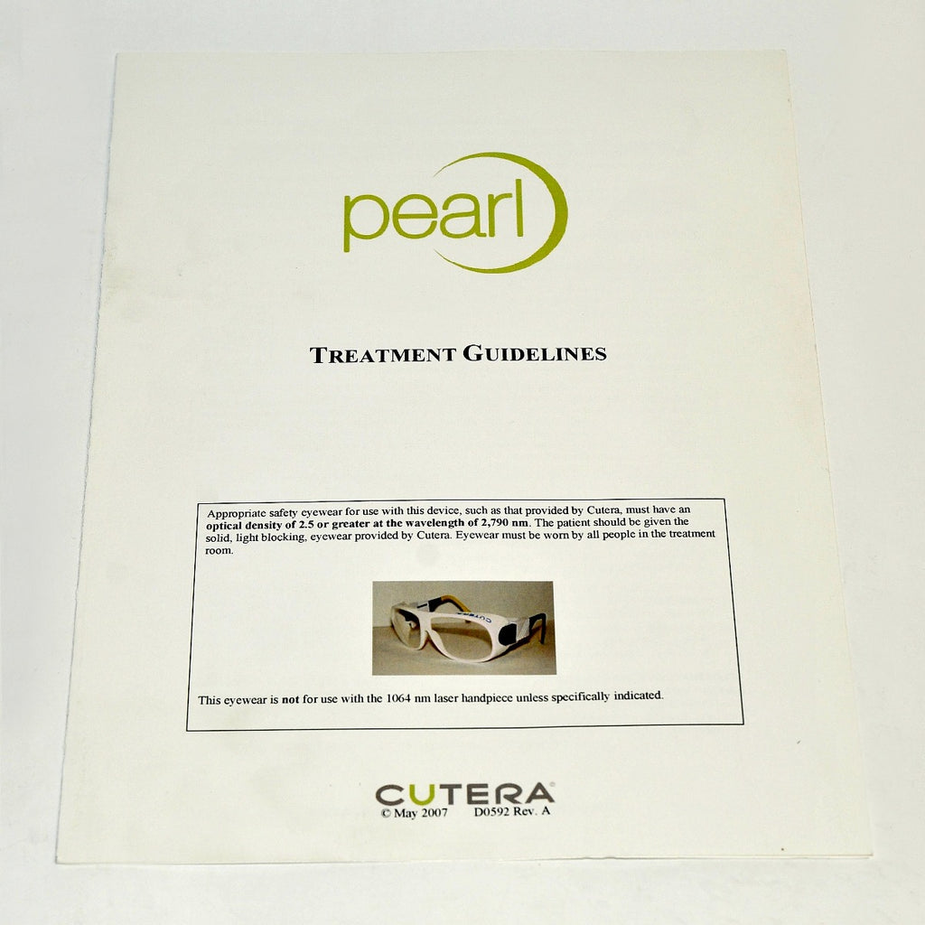 Cutera Laser Pearl Fractional Handpiece Treatment Guidelines D0592 User Guide
